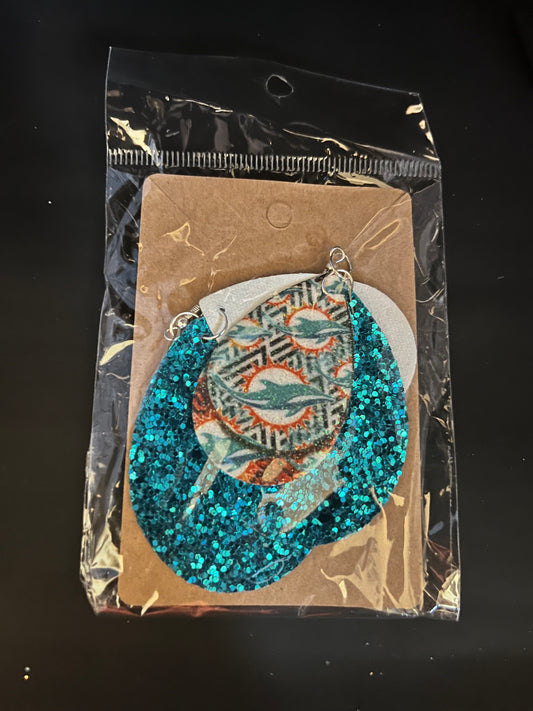 Miami Dolphins earrings